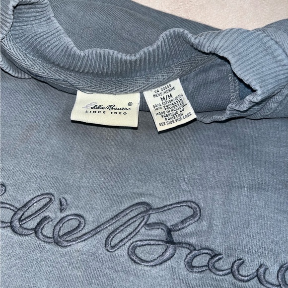 Vintage Eddie Bauer Charcoal Thrashed Crewneck Sweatshirt - Picture 5 of 6